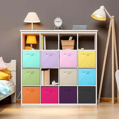ShellKingdom Storage Bins, Foldable Fabric Storage Cubes And Cloth Organizer Drawer For Closet And Toys, 13 X 13 X 13 INCH, 2