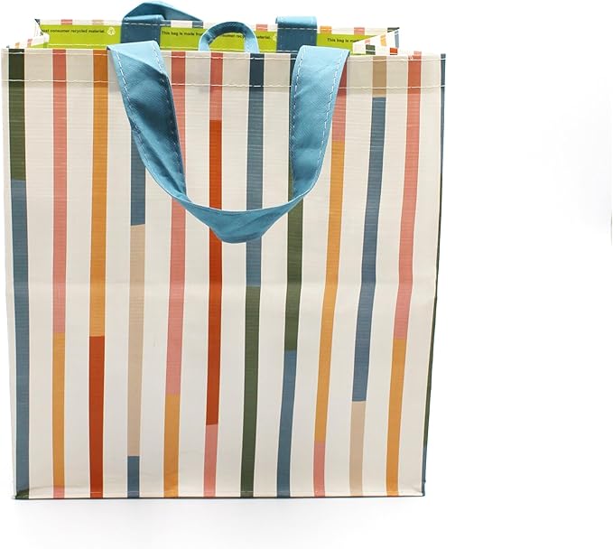 Earthwise Reusable Grocery Shopping Bags Extremely Durable Multi Use Large Stylish Fun Foldable Water-Resistant Totes in Spri
