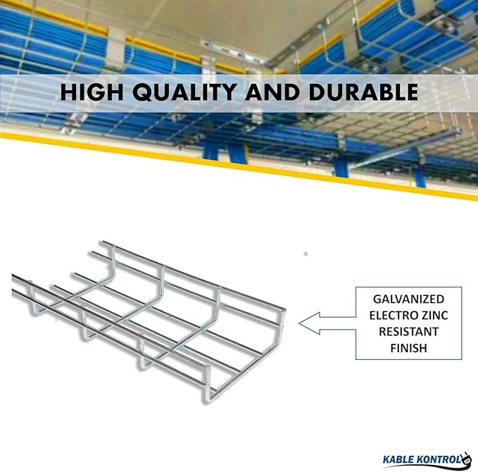 Kable Kontrol Grounding Bolts – Splice Connection Hardware - Wire Mesh Tray Cable Management Rack Cable Basket, Zinc Plated S