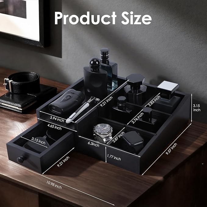 Forest Angle Organizer for Men,Bathroom Countertop Organizers,Perfume Organizer,Cologne Organizers,Bathroom Storage,Perfume S