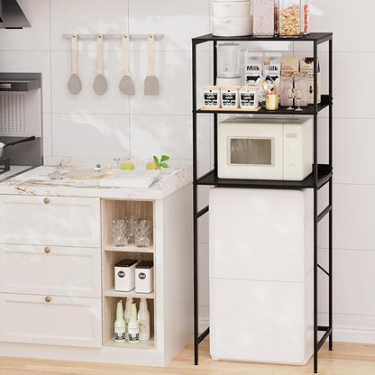 Mini Fridge Shelf Mini Fridge and Microwave Stand Over Mini Fridge Storage Rack 3 Tier Microwave and Fridge Stand Suitable fo