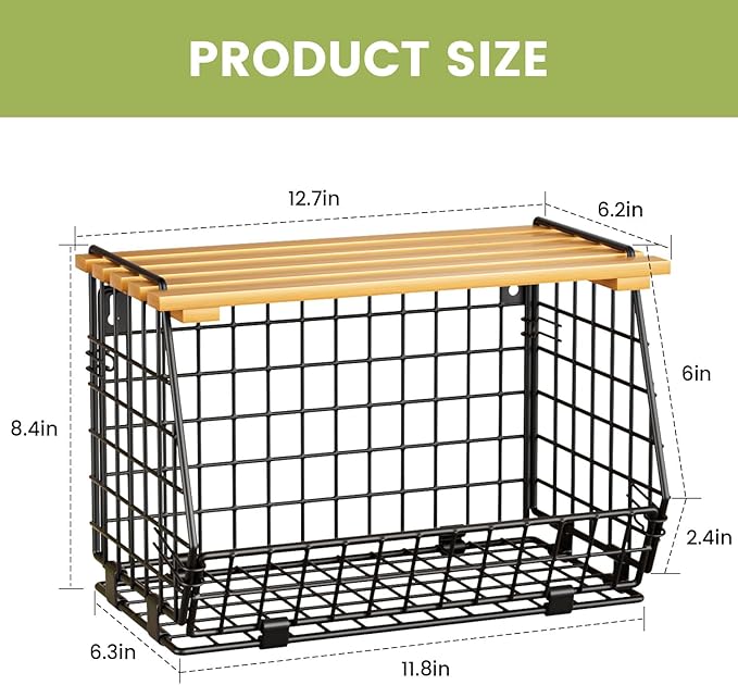 Wire Fruit Basket for Kitchen Storage: Hanging and Counter Basket for Vegetable Produce - Potato and Onion Storage for Pantry