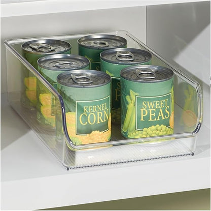 iDesign Pantry Bin for Kitchen or Cabinet Storage - Set of 4 - Clear