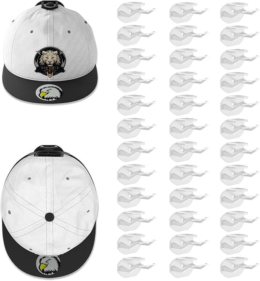 36 Pack Adhesive Hat Hooks for Wall, Super Strong Hat Rack for Baseball Caps, Hat Organizer Display for Home Decor, Hat Hange