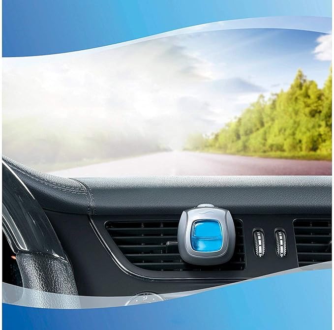 Febreze Car Vent Clip Air Freshener - Limited Edition Holiday Collection - Fresh-Cut Pine - 1 Count Vent Clip Per Package - P
