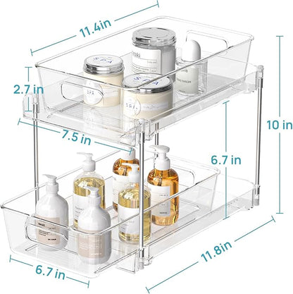 Vtopmart 4 Pack Drawers and 4 Pack Under Sink Organizer