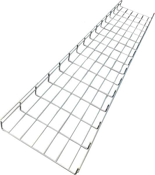 Kable Kontrol Cable Tray- 5 Feet Long - 12" Width, 2” Depth – Wire Mesh Tray Cable Management Rack Cords Organizer Cable Bask