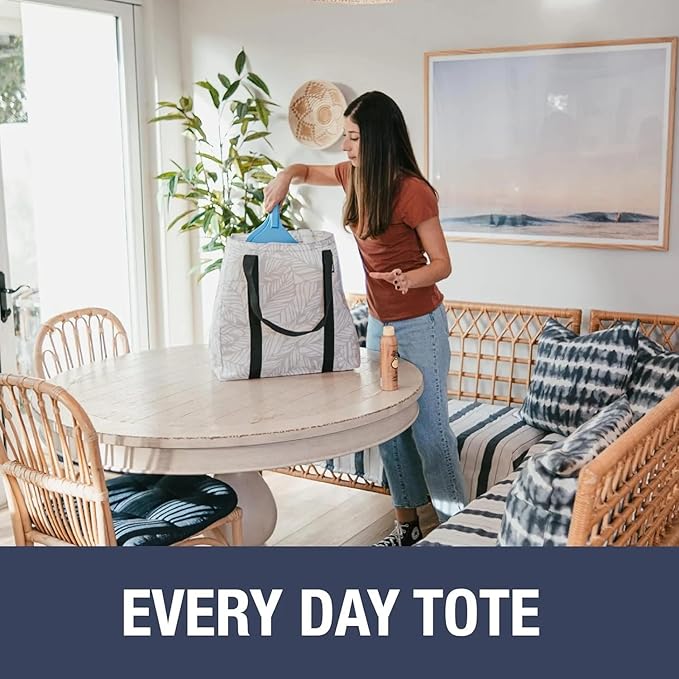CleverMade Tall Frakta Reusable Grocery Tote - 42L - Pack of 2 - Ocean Blue - Collapsible Storage Shopping Organizer - Heavy 