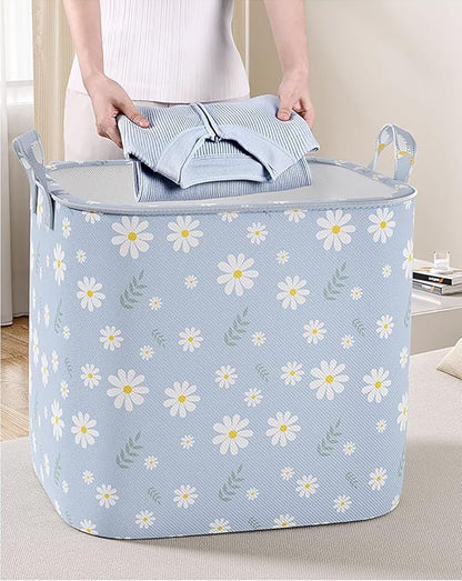 Clothes Storage Bag, Non-Woven Clothes Quilt Foldable Storage Bag, Multipurpose Large Capacity Lightweight Portable Wardrobe 
