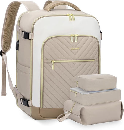 LOVEVOOK Large Travel Backpack for Women, 50L Carry on Backpack Airplane Approved, TSA Personal Item Travel Bag for Women fit