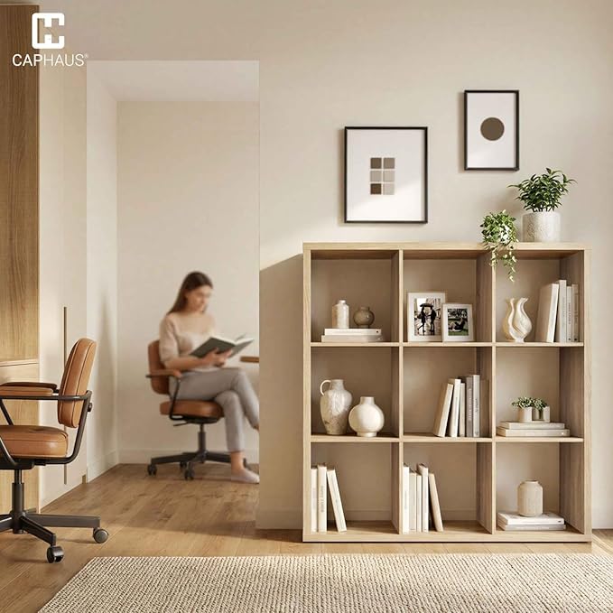 CAPHAUS Sturdy Room 13-Inch Cube Storage Organizer Shelf, with Extra Thick Exterior Edge, Open Storage Shelf Divider, Bookcas