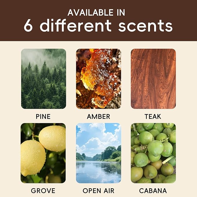 Car Air Freshener Natural Essential Oil Scent, Odor Eliminator and Purifier, Vent Clip Air Freshener for Car (Refill - 3 Pack