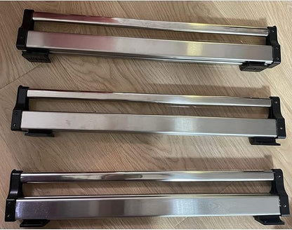 Stainless Steel Wardrobe Rail Tube - Sliding Wardrobe Closet Rod, Extendable Clothes Rail With Slide Rails, Wardrobe Adjustab