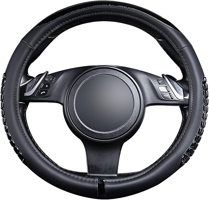 Flying Banner car Steering Wheel Cover Gel Massage Velvet Cool Warm Universal Size 15 inches SUV Truck Anti Slip Odorless Sum