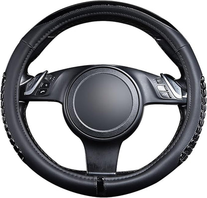 Flying Banner car Steering Wheel Cover Gel Massage Velvet Cool Warm Universal Size 15 inches SUV Truck Anti Slip Odorless Sum