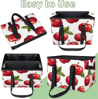 Reusable Grocery Bag, Foldable Large Shopping Tote Bag for Groceries Kitchen Picnic Car Trunk