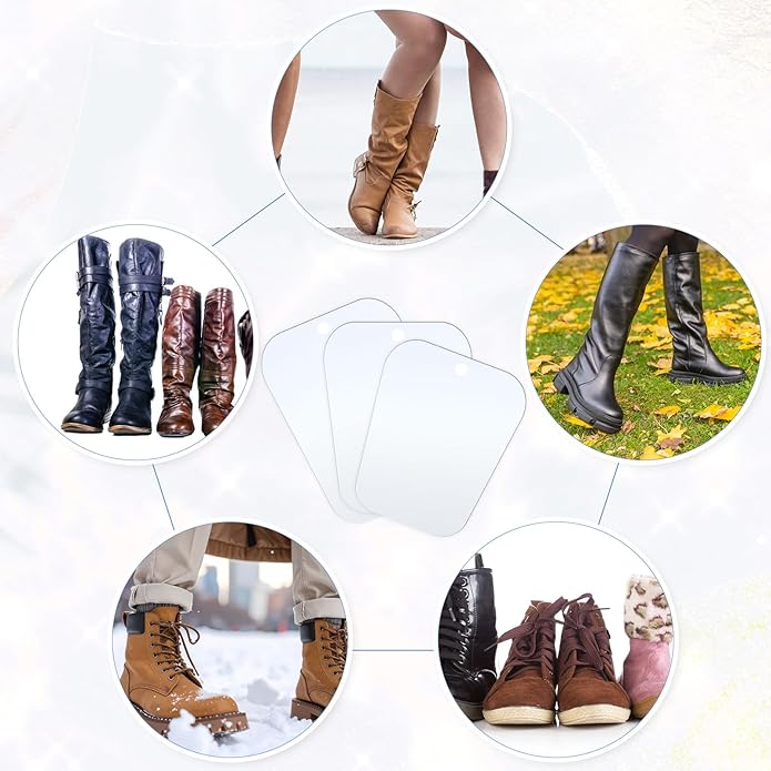 16 Pieces (8 Pairs) Boot Shaper Form Inserts Boots Tall Support to Keep Shape Holders for Women Men