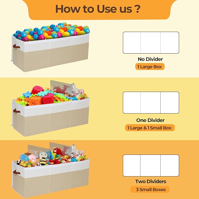 Extra Large Toy Box,150L Foldable Sturdy Toy Storage with Lid,40"x14"x16" Kids Storage Organizer, Toy Chest for Boys&Girls,fo