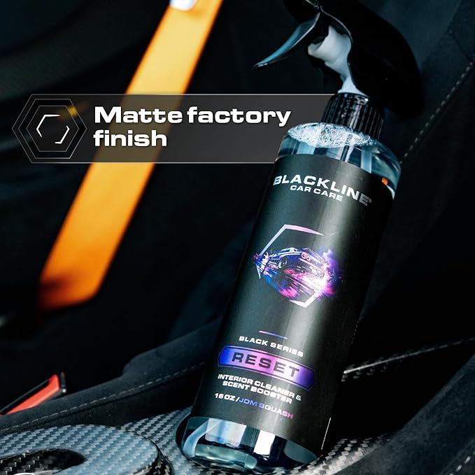 Blackline Luxury Scented Interior Cleaner Reset Deep Cleans & Deodorizes All Surfaces, pH-Neutral High-Foam Formula, Long-Las