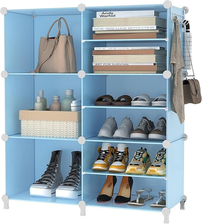 AWTATOS Closet Organizer 6 Cube Storage Shelves Portable Closet Clothes Organizers and Storage Stackable Cubby Shelving for C