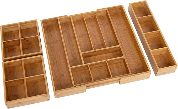 Classics Bamboo Expandable Drawer Organizer