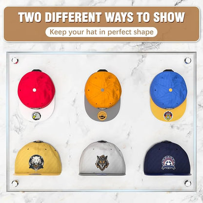 36 Pack Adhesive Hat Hooks for Wall, Super Strong Hat Rack for Baseball Caps, Hat Organizer Display for Home Decor, Hat Hange
