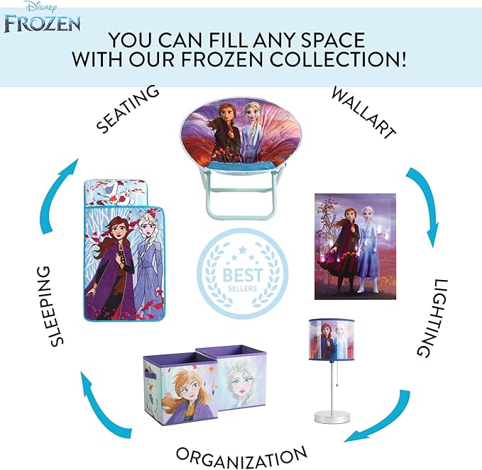 Polycanvas Disney Frozen 2 Collapsible Storage Cubes, Set of 2, 10"x10"