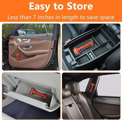 BFXM Car Window Breaker Hammer and Seat Belt Cutter 2-in-1, Emergency Escape Tool, Safety Glass Breaker, Automotive Safety Es