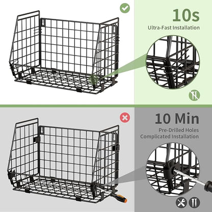 Wire Fruit Basket for Kitchen Storage: Hanging and Counter Basket for Vegetable Produce - Potato and Onion Storage for Pantry
