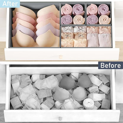 DIMJ Drawer Organizer Clothes Storage - 21 Pack Baby Dresser Organizer for Nursery Closet Organization, Fabric Drawer Organiz