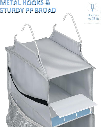 SLEEPING LAMB 8 Shelves Hanging Shoe Rack Hanger, Narrow Hanging Shoe Organizer for Closet Storage Clothes, Gloves, Bags, wit