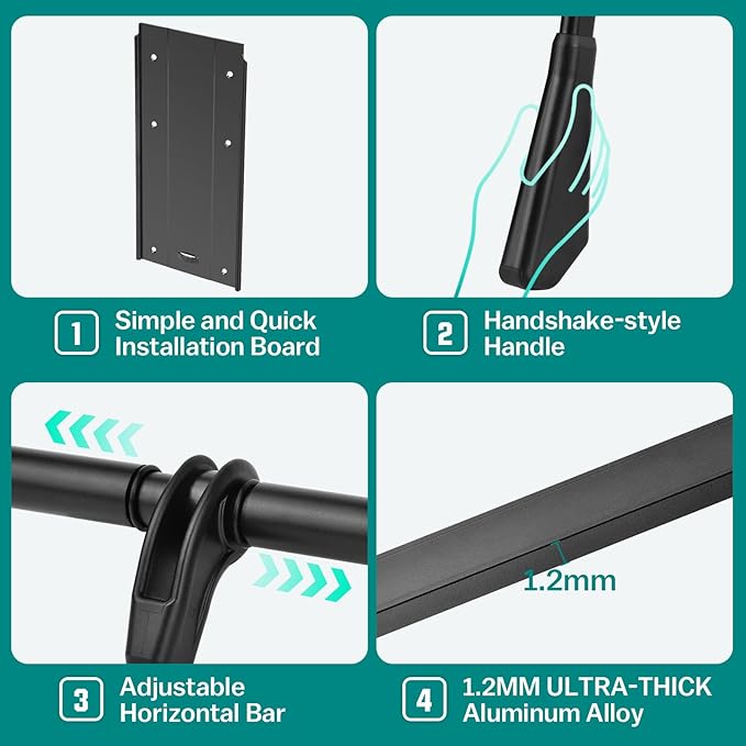 Pull Down Closet Rod, Adjustable 26-35 Inch Wardrobe Lift Rail Organizer Two-way Buffering Heavy Duty Wardrobe Hanger for Cab