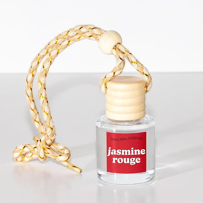 COOLGIRLCANDLES Jasmine Rouge Car Air Hanging Fragrance Oil Diffuser for Essential Oils, Scents Aromatherapy, Long Lasting Ca