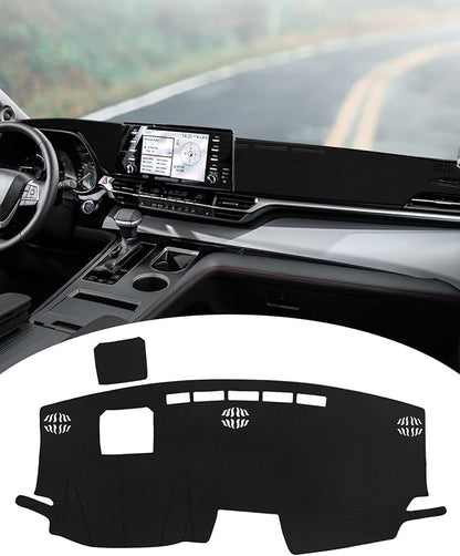FIILINES Dash Cover for Toyota Sienna 2021-2026, Dashboard Mat Cover Sienna Accessories Mesh Dash Mat Sunshade Nonslip Protec