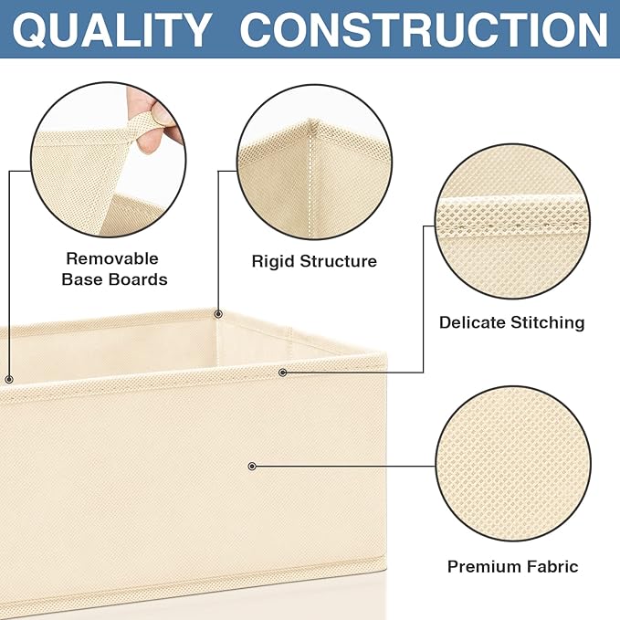Criusia Drawer Organizer Clothes 12 Pack, Dresser Organizer for Nursery Bedroom Closet Organization and Storage - Baby Clothe