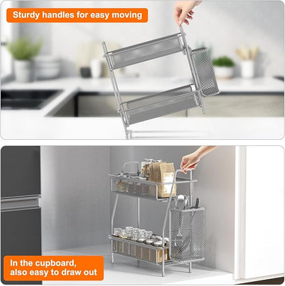 LEMIKKLE Spice Rack Organizer for Kitchen Counter, Spices Organizer and Storage Seasoning Organizer for Cabinet, Kitchen Meta