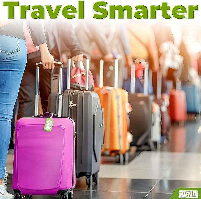 Luggage Tags (Variety, 50 PK), Bag Tag for Baggage, Suitcase Tags Bulk