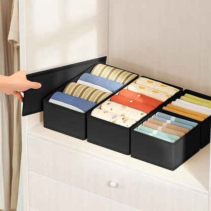 DIMJ Drawer Organizer Clothes Storage - 18 Pack Baby Dresser Organizer for Nursery, Foldable Drawer Dividers for Bedroom Clos