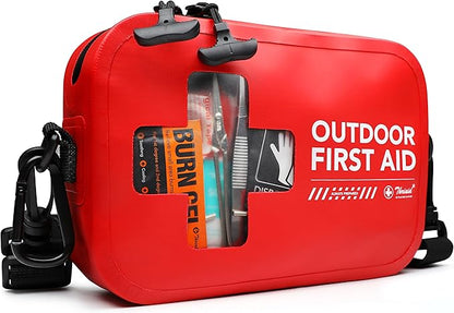 152 PCS Waterproof First Aid Kit, Portable Small Boat Dry Bag Bug Out Bags, Emergency Medical Kit Ideal for Boating, Camping,