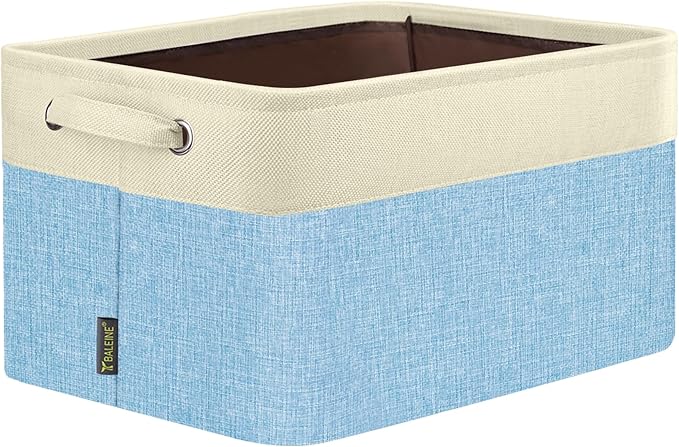 BALEINE 1 Pack Fabric Closet Storage Bins for Shelves, Linen Closet Organizers and Storage, Decorative Baskets for Organizing