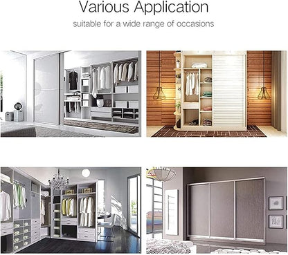 Wardrobe Chrome Pull Out Retractable Wardrobe Clothes Hanger Rail Towel Coat Racks Closet Rod, Extending Rail, Clothes Storag