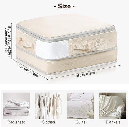 DIMJ Bundle of 12 Pack Drawer Organizer & 8 Pack Clothes Storage Bag