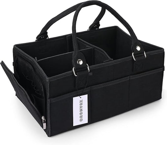 XUANGUO Baby Diaper Caddy Organizer for Girl Boy Large Nursery Storage Bin Basket Portable Holder Tote Bag for Changing Table