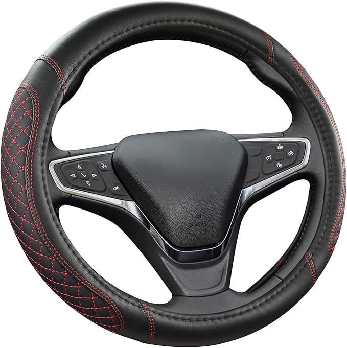 West Llama Customized Auto Car Steering Wheel Cover for Chevy Silverado,Tahoe,Equinox,Traverse,Trailblazer,Colorado (Diamond 