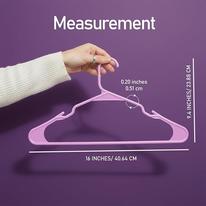 Utopia Home Plastic Hangers 30 Pack - Perfect Space Saving Clothes Hanger - Durable and Strong - Perfect Closet Organizers wi