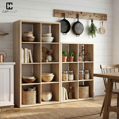 CAPHAUS Sturdy Room 13-Inch Cube Storage Organizer Shelf, with Extra Thick Exterior Edge, Open Storage Shelf Divider, Bookcas