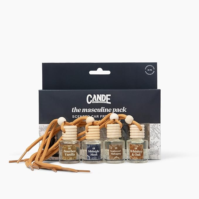 CE Craft Hanging Car Air Freshener – Fragrance Oil Diffuser with Essential Oils – Long-Lasting Aromatherapy Scents for Automo