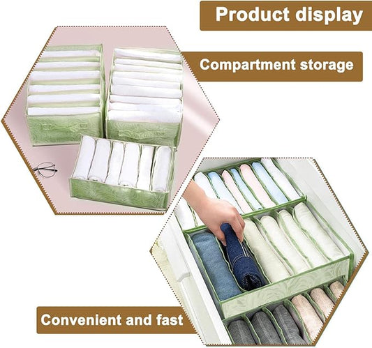 3PCS Wardrobe Clothes Organizer - Foldable Closet Drawer Organizer for Clothes, Portable Closet Organizers and Storage Bins, 