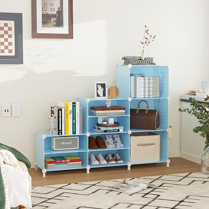 AWTATOS Closet Organizer 6 Cube Storage Shelves Portable Closet Clothes Organizers and Storage Stackable Cubby Shelving for C