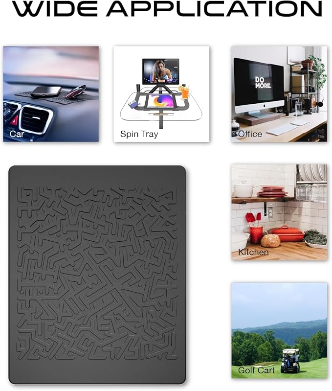 Car Dashboard Non Slip Mat, JIMISHA Anti Slip Pad, Anti Slide Sticky Dash Pad, Multifunctional Fixate Gripping Gel Pad for Ra